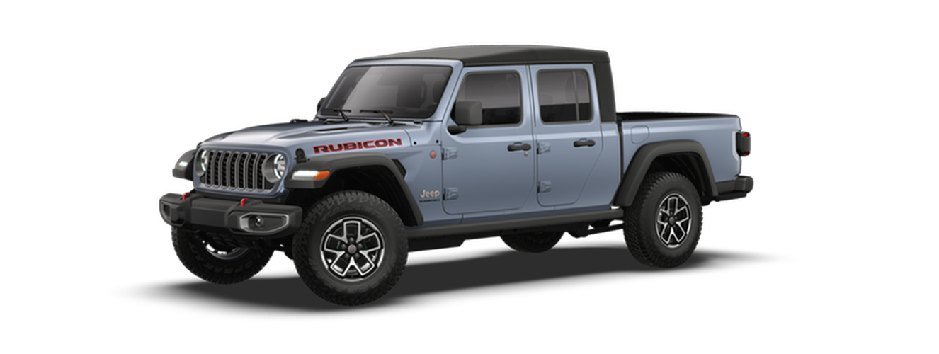 What exterior color options are offered with the Gladiator Rubicon?