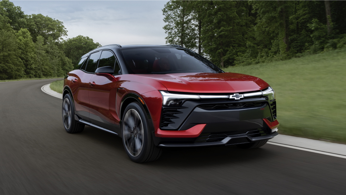 What trim lineup is offered with the Blazer EV?
