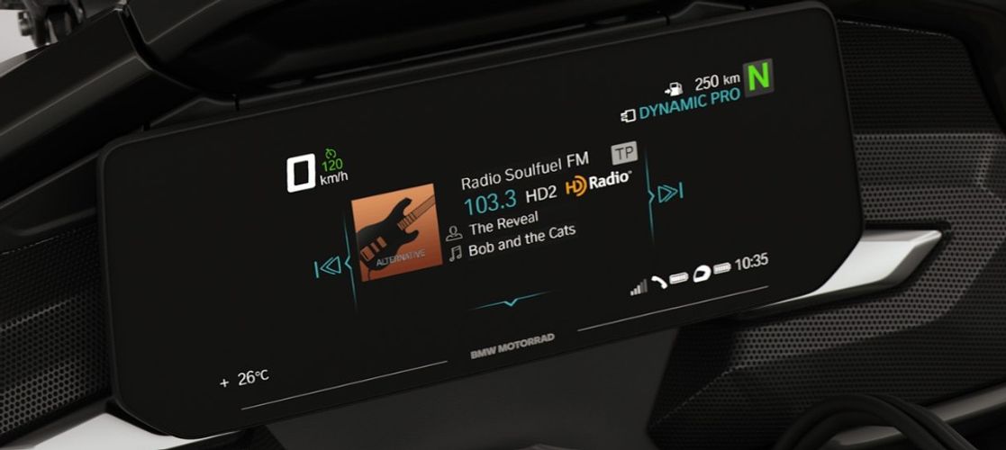 Does the 2025 BMW K 1600 Grand America Come with a Display Screen?