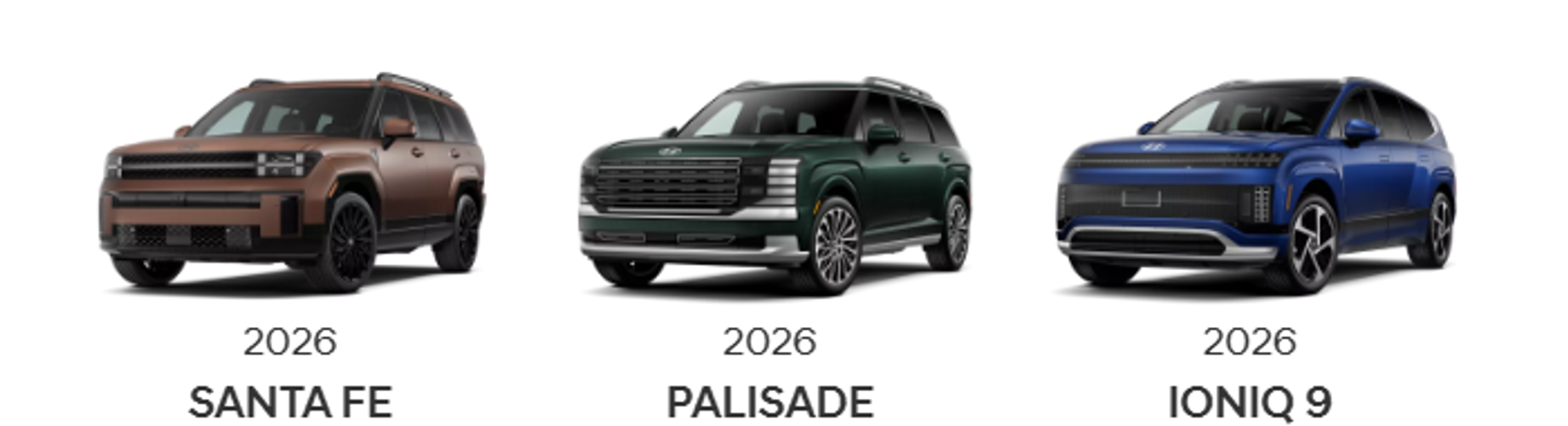 No Matter Your Needs there is a Hyundai 3-Row SUV that Will Fit Them!