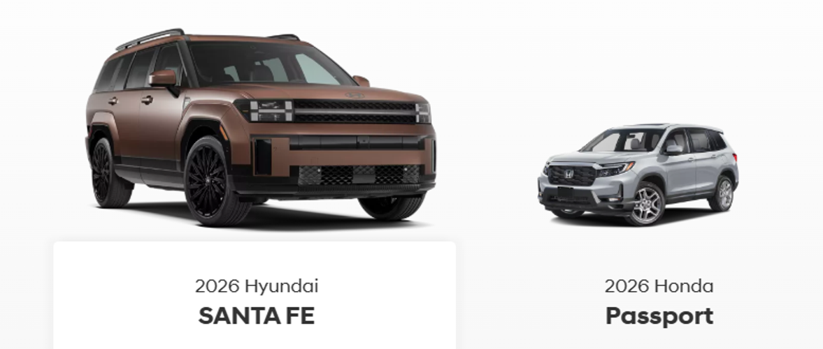 2026 Hyundai Santa Fe vs Honda Passport