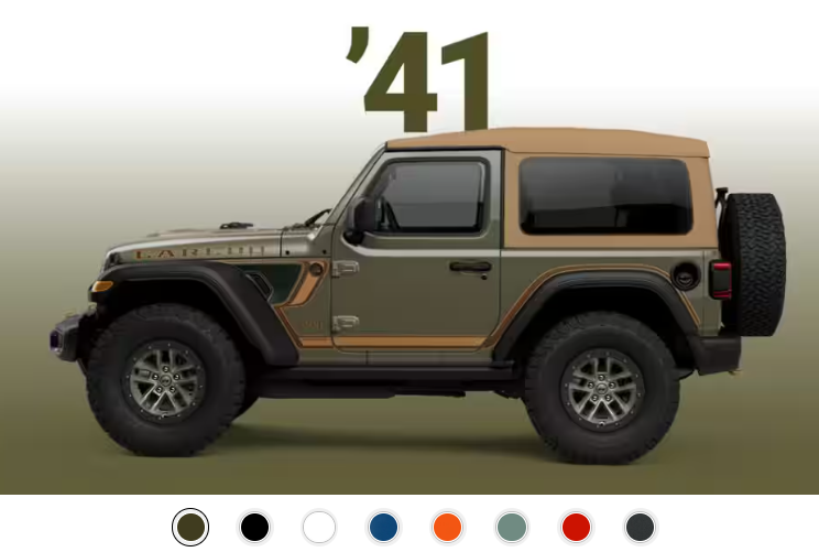 What Exterior Options Are Available for the 2027 Jeep Wrangler Laredo?