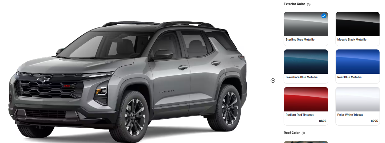 2027 Chevy Equinox LT Colors