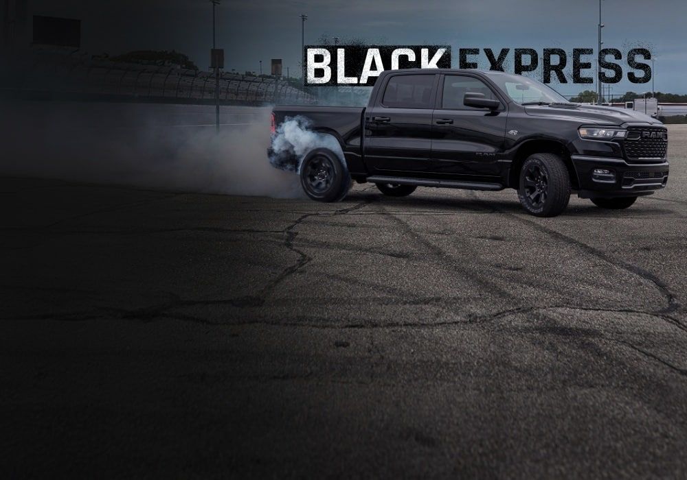 Enjoy every moment driving the 2026 Ram 1500 Black Express edition